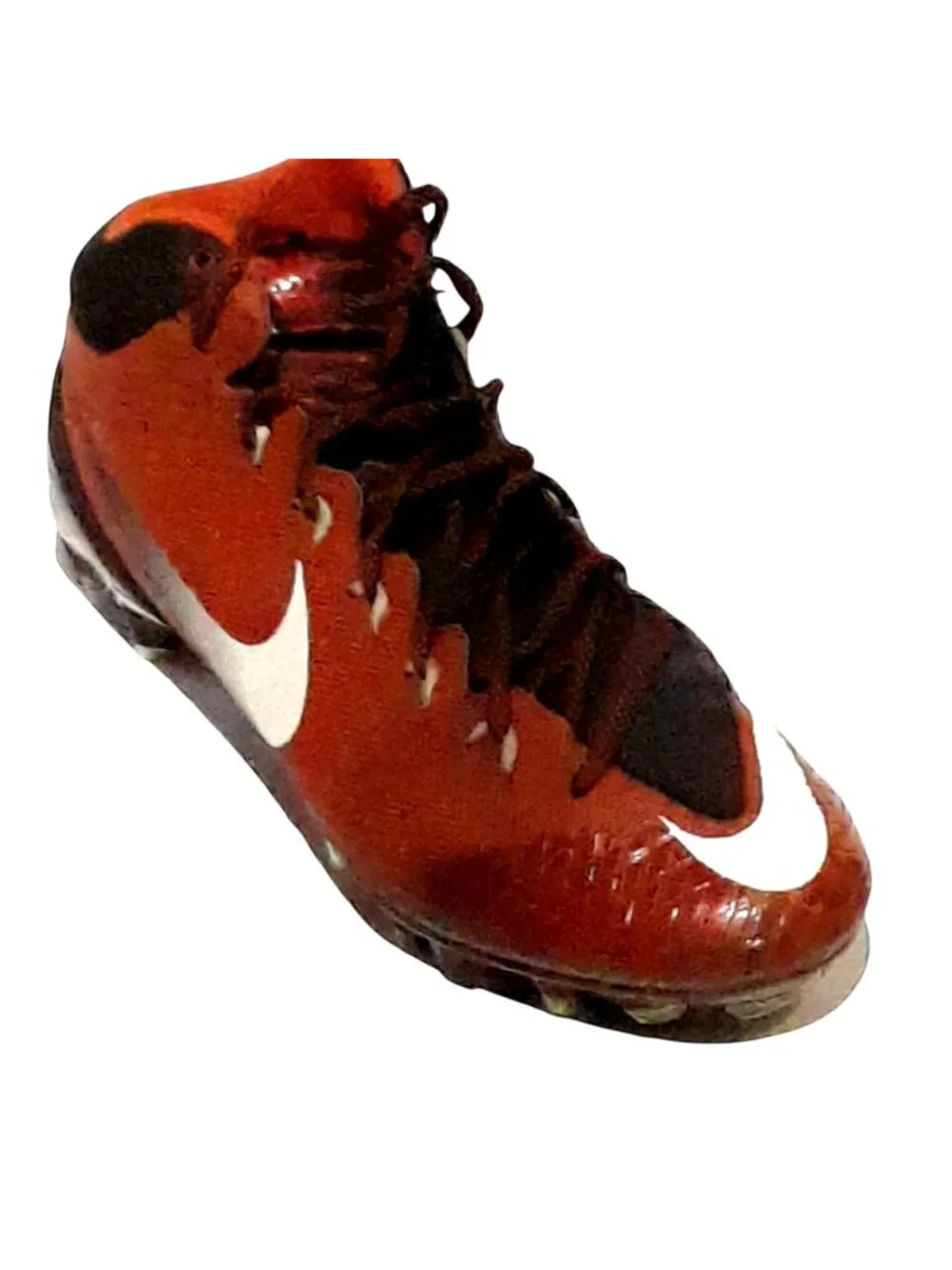 Nike CJT Pro Football Cleats 724978-900 Men US 10 Red Black Leather